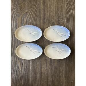 Bing & Grondahl #334 Copenhagen Seagull 12CM (4) Oval Dish Set!